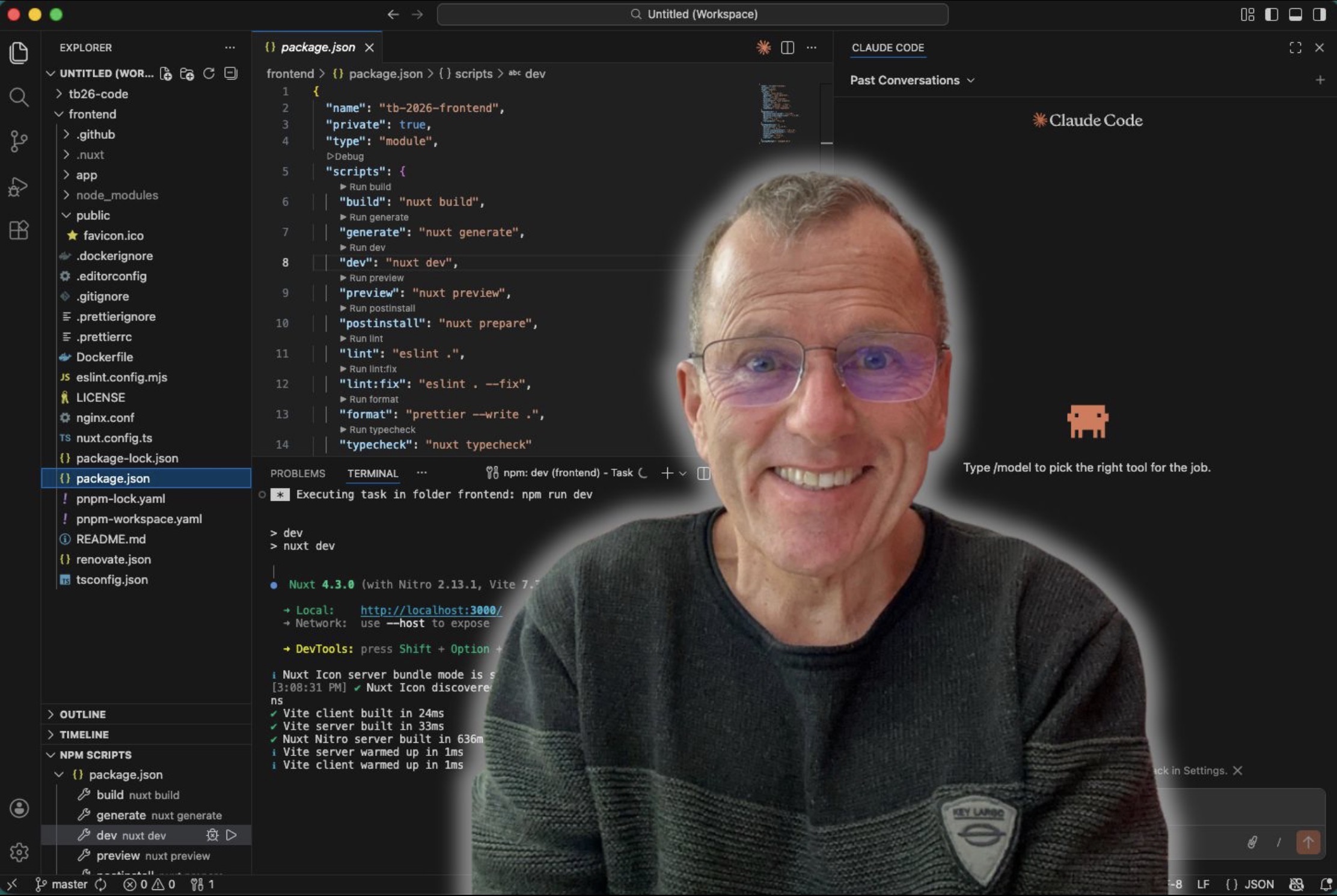 Eddy beim Vibe-Coden