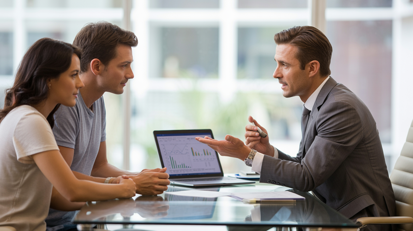 Finanzdienstleister und Blogger im Gespräch